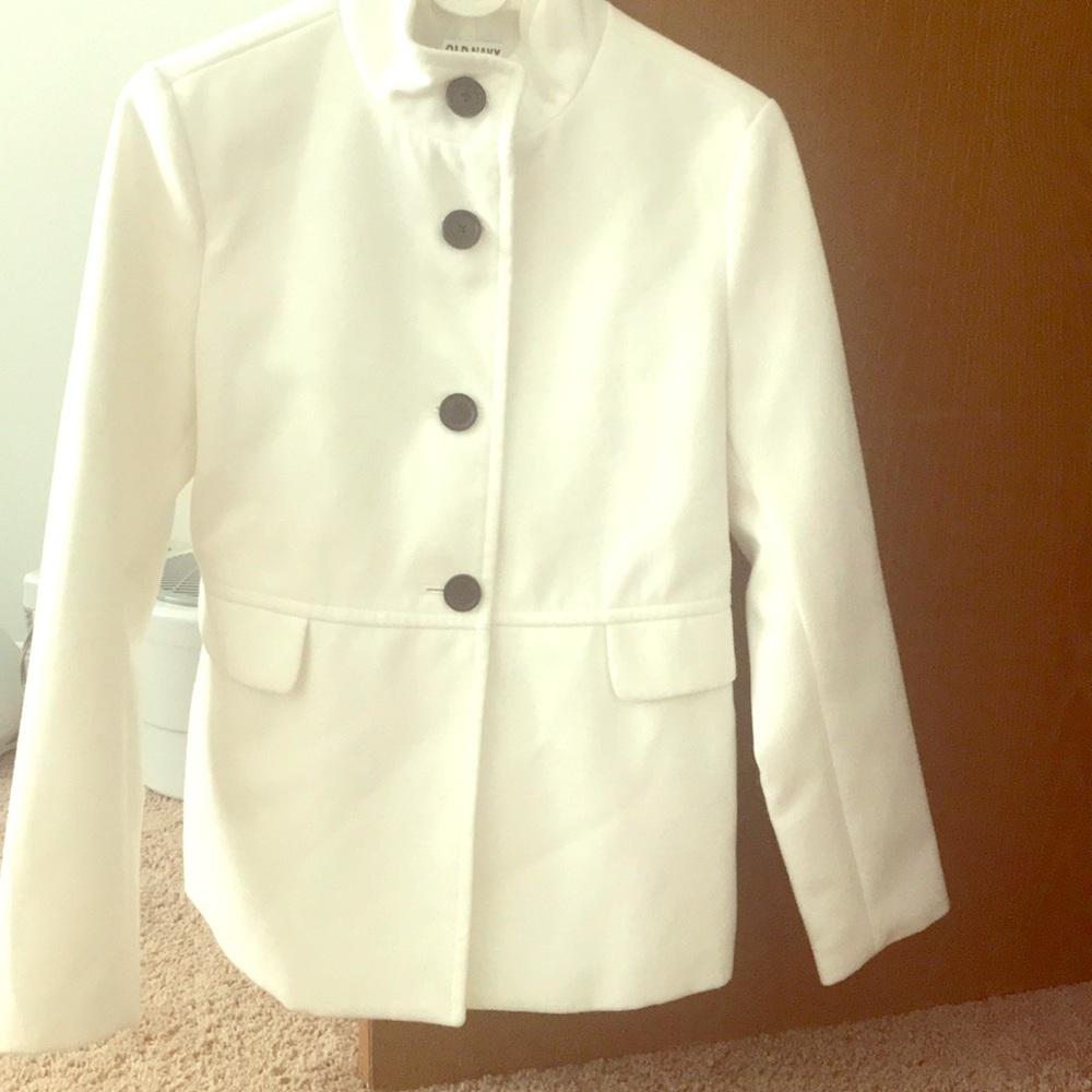 White old navy coat